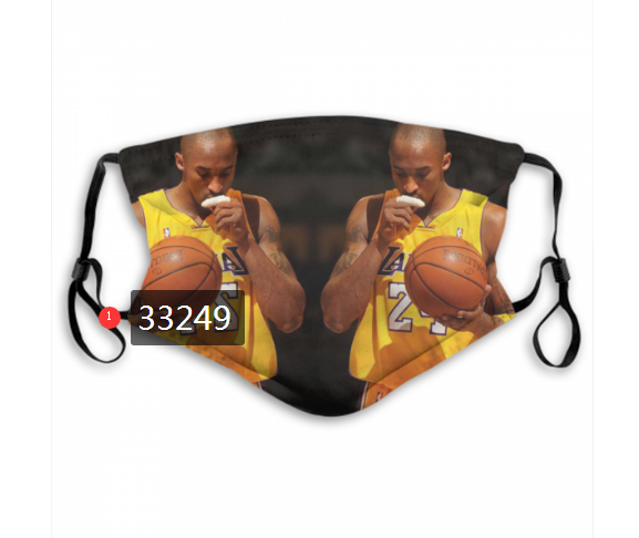 2021 NBA Los Angeles Lakers #24 kobe bryant 33249 Dust mask with filter